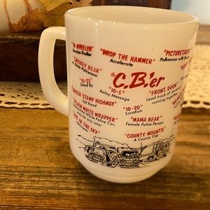 Fire King Anchor Hocking CBer citizens band Coffee Mug excellent condition